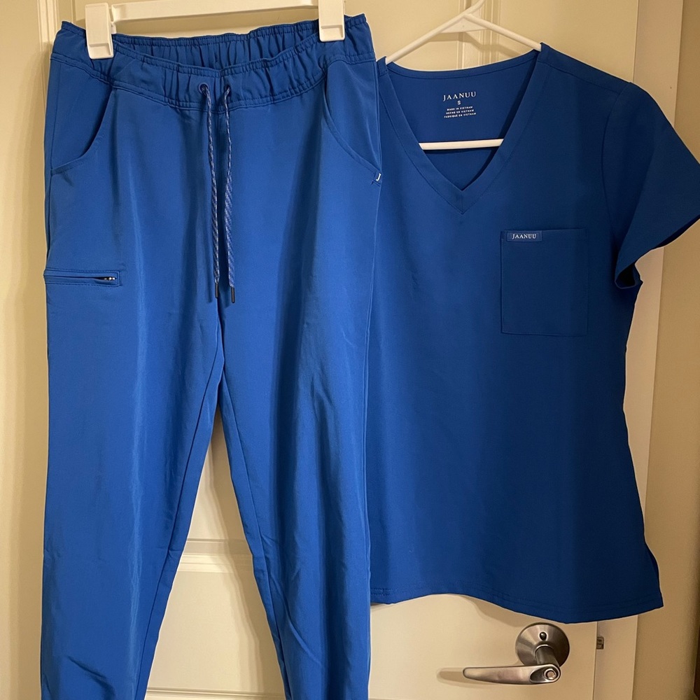 Jaanuu Royal Blue scrub set S & SP